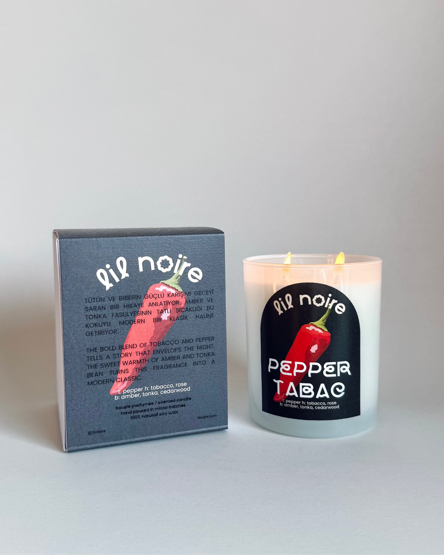 Pepper Tabac - Scented Soy Candle