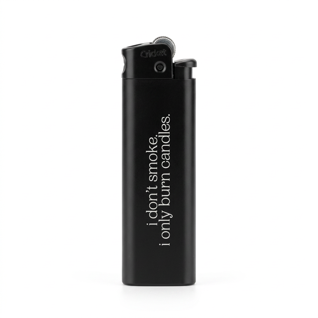 Onyx Lighters - i don't smoke, i only burn candles.